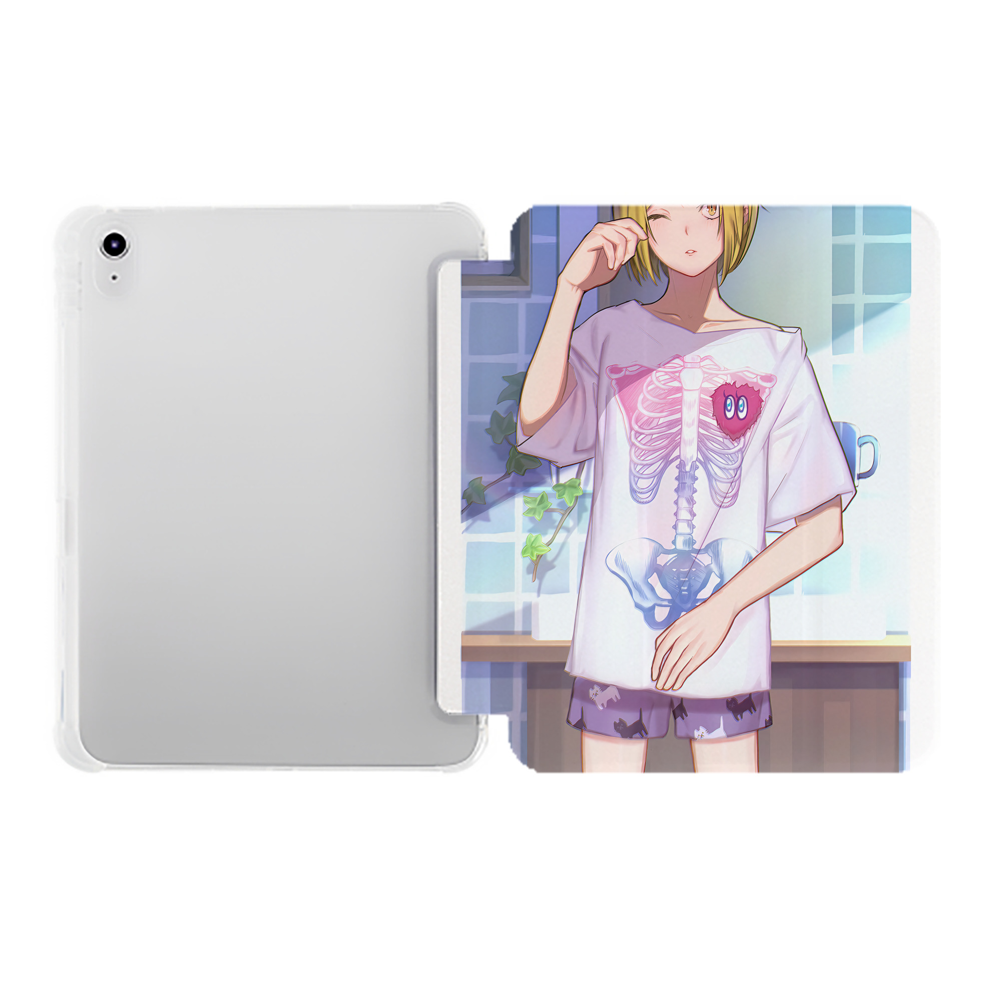 （画像用） ハイキュー!! Haikyu!! IPad ケース ペン収納付き 三つ折りスタンド PUレザー×シリコン 対応機種9.5/10.5/10.9インチ